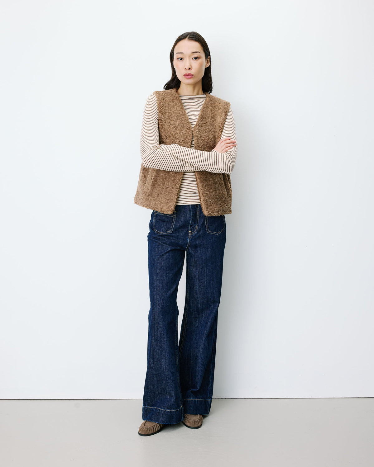 Avery Faux Shearling Vest