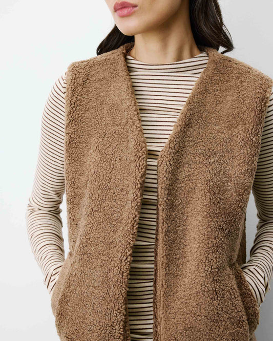 Avery Faux Shearling Vest