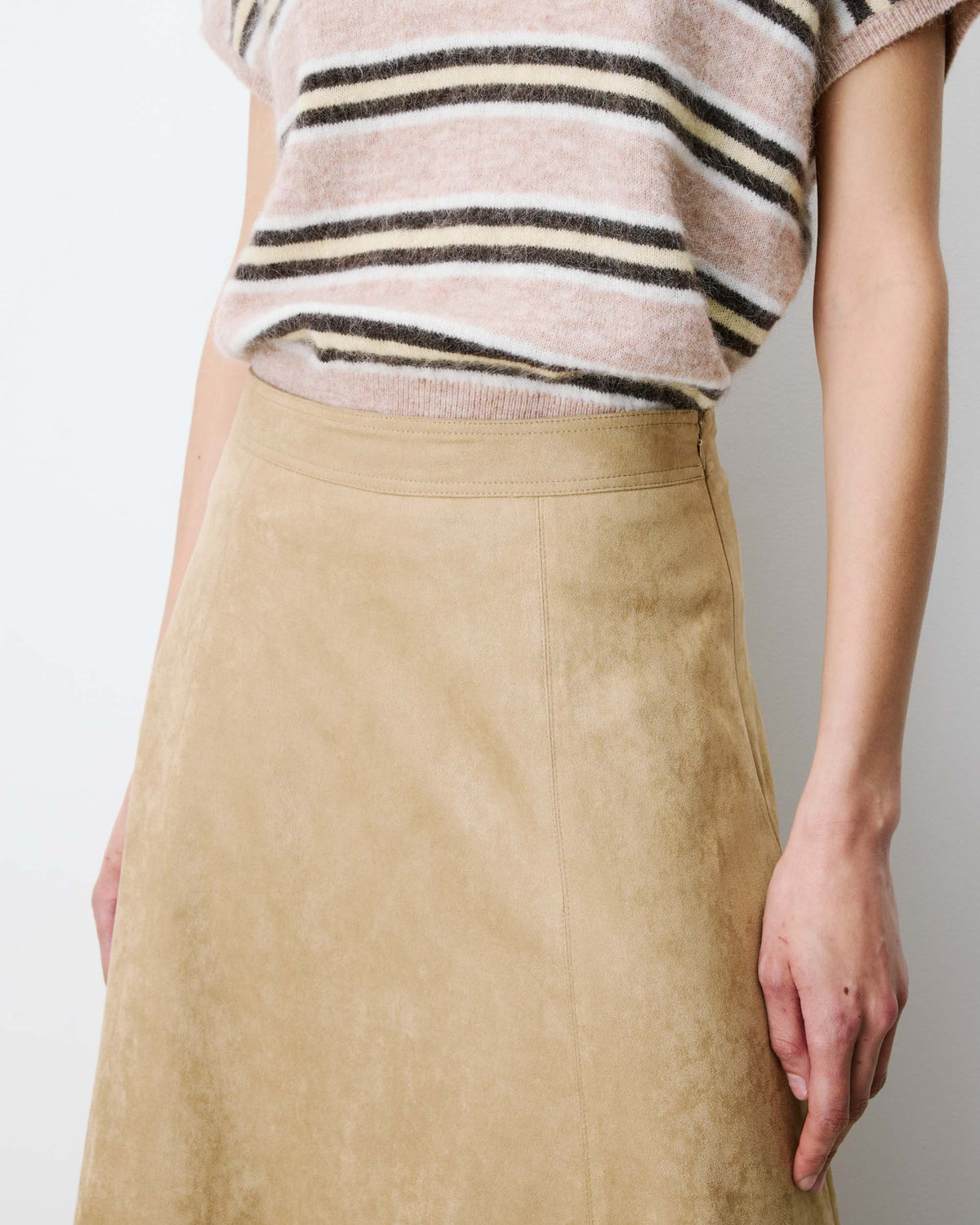 Ariana Faux Suede Maxi Skirt