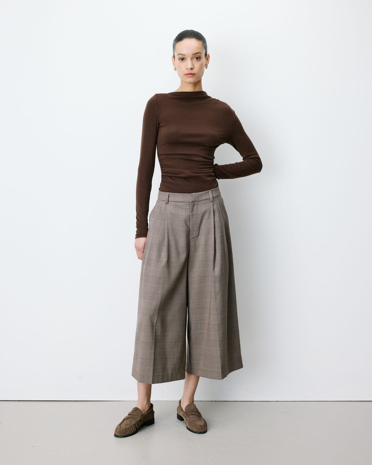 Arnold Check Culotte Trousers