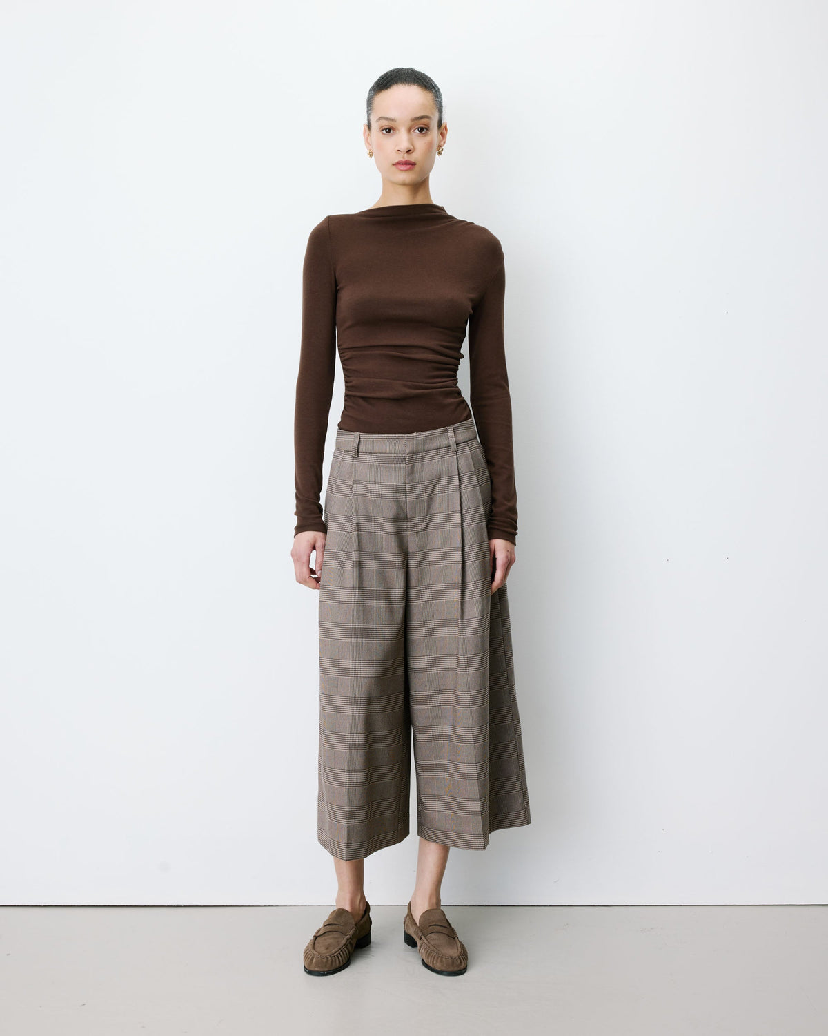Arnold Check Culotte Trousers