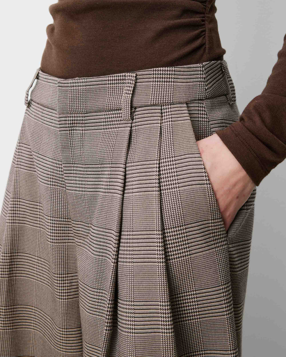 Arnold Check Culotte Trousers