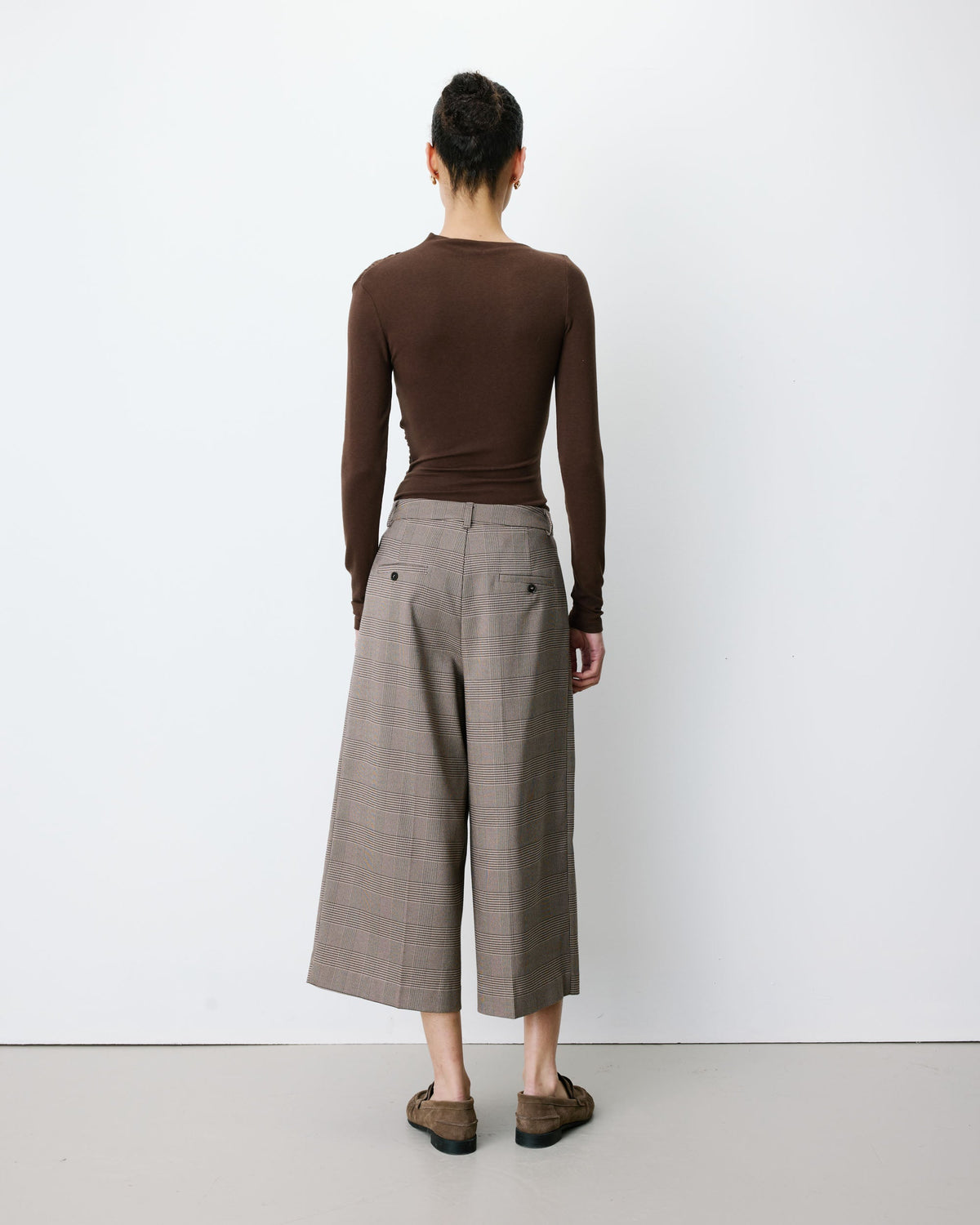 Arnold Check Culotte Trousers