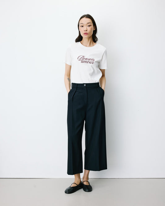 Atlantis Wide-leg Cropped Tailored Pants