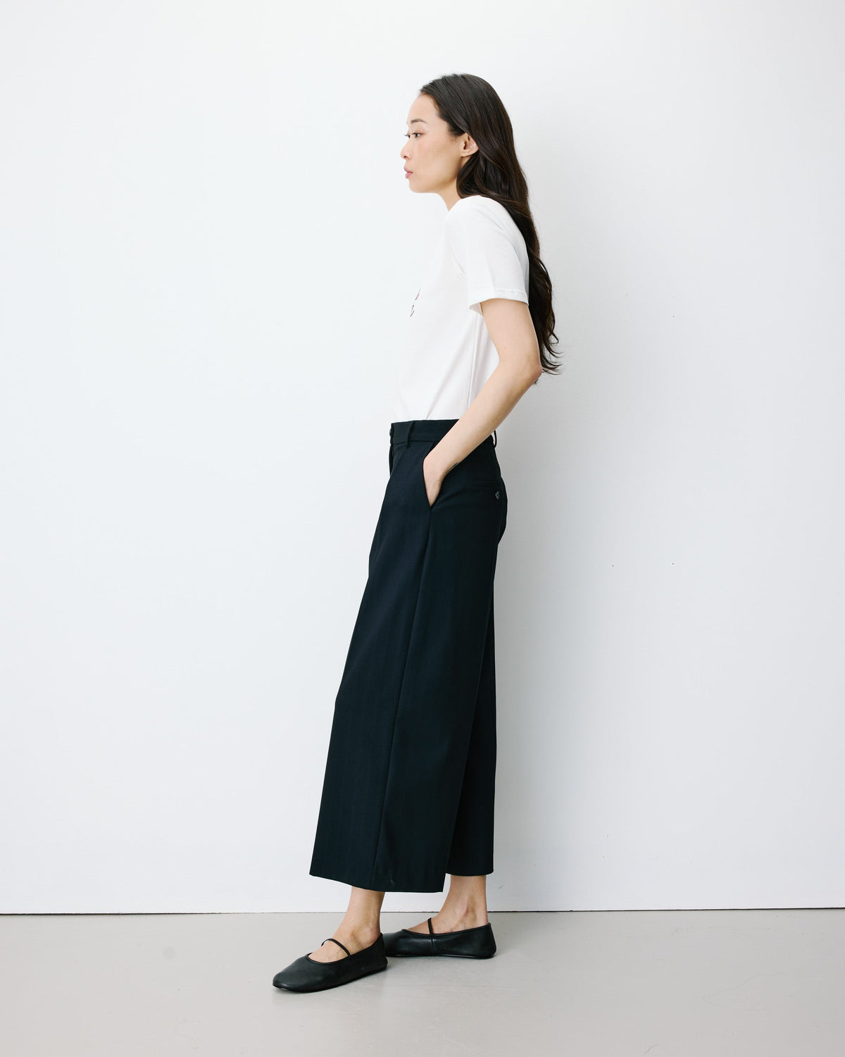 Atlantis Wide-leg Cropped Tailored Pants