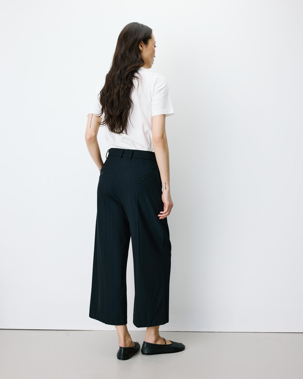 Atlantis Wide-leg Cropped Tailored Pants