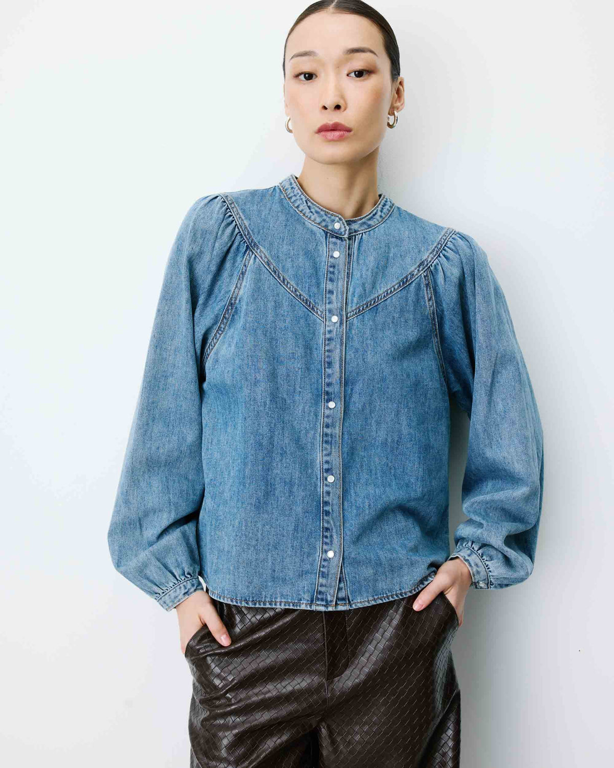 Anaelle Denim Blouse