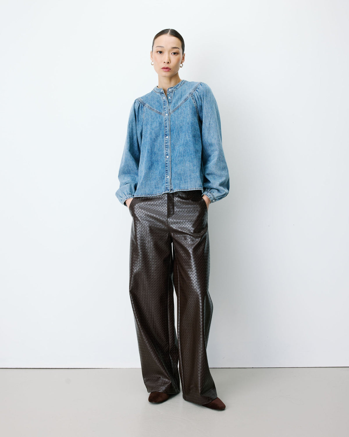 Anaelle Denim Blouse