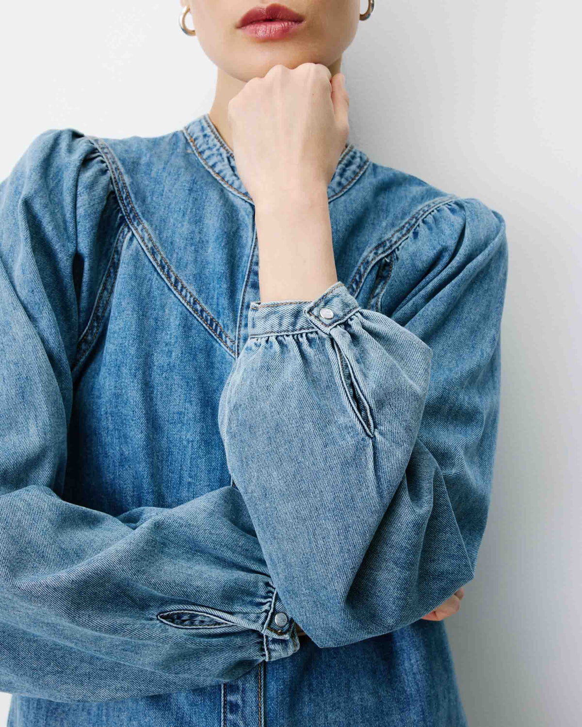 Anaelle Denim Blouse