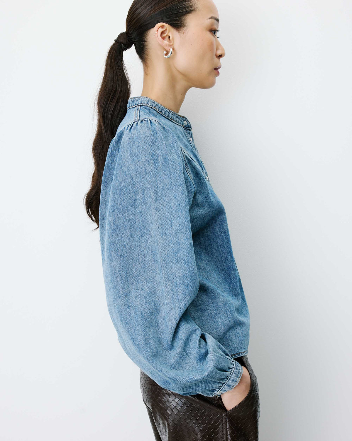 Anaelle Denim Blouse