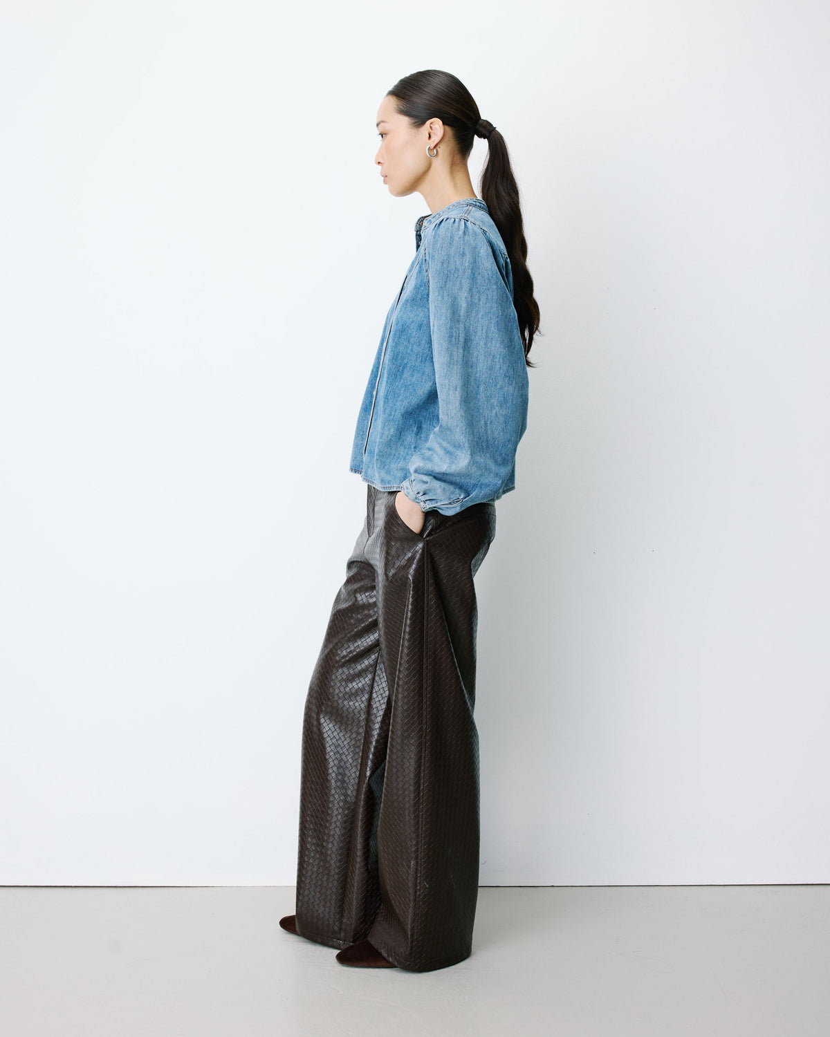 Anaelle Denim Blouse