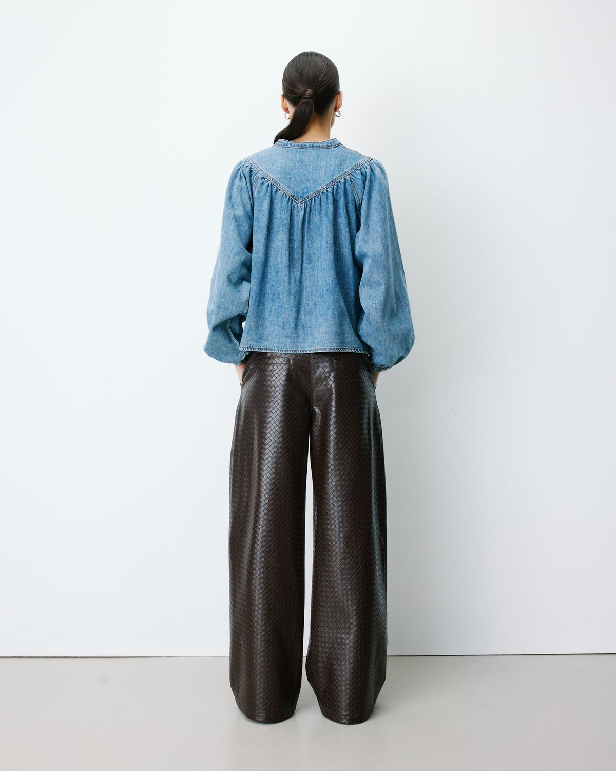 Anaelle Denim Blouse