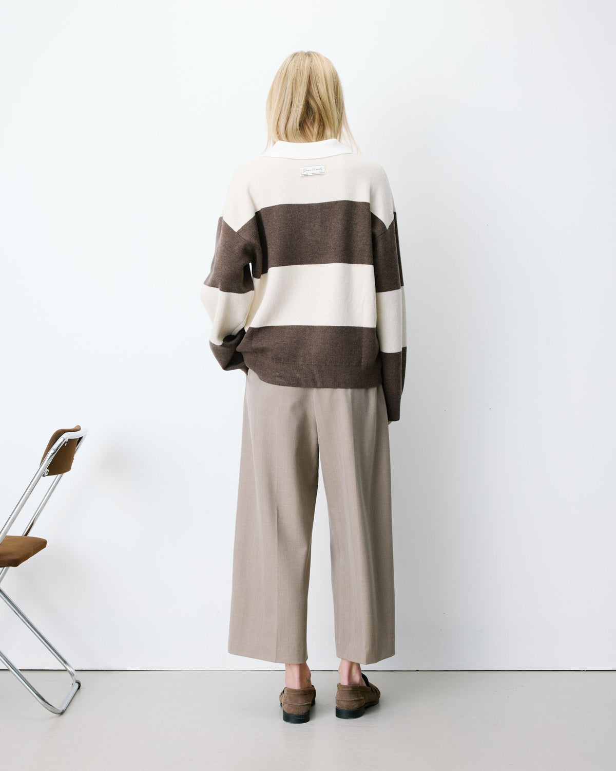 Astre Striped Polo Sweater