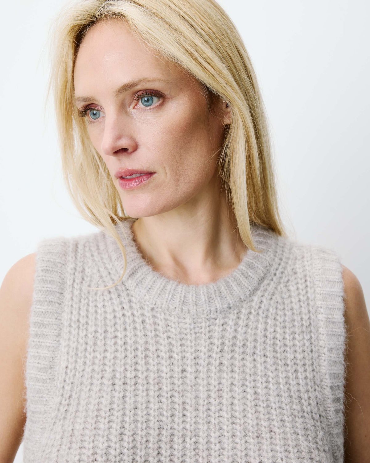 Argan Knit Vest with Ties