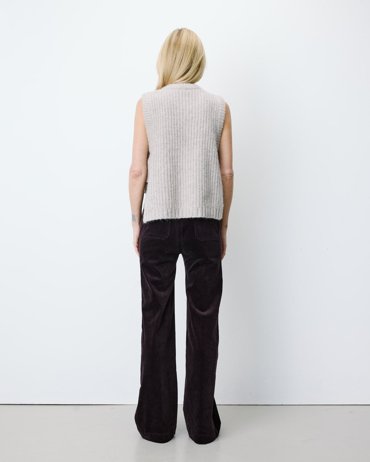 Argan Knit Vest with Ties