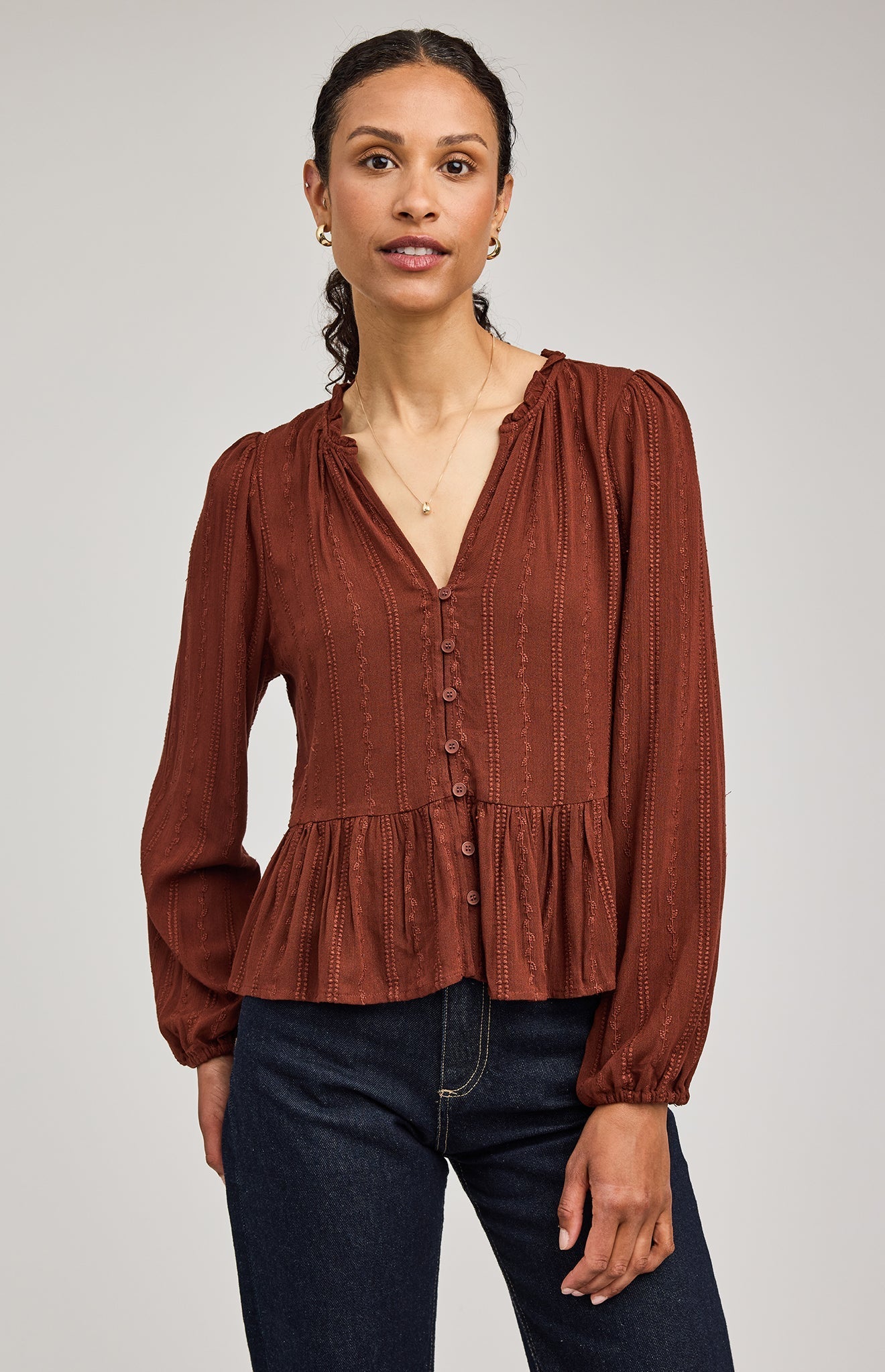 Ophelia Peplum Blouse