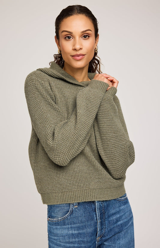 Jessica Waffle Knit Hoodie