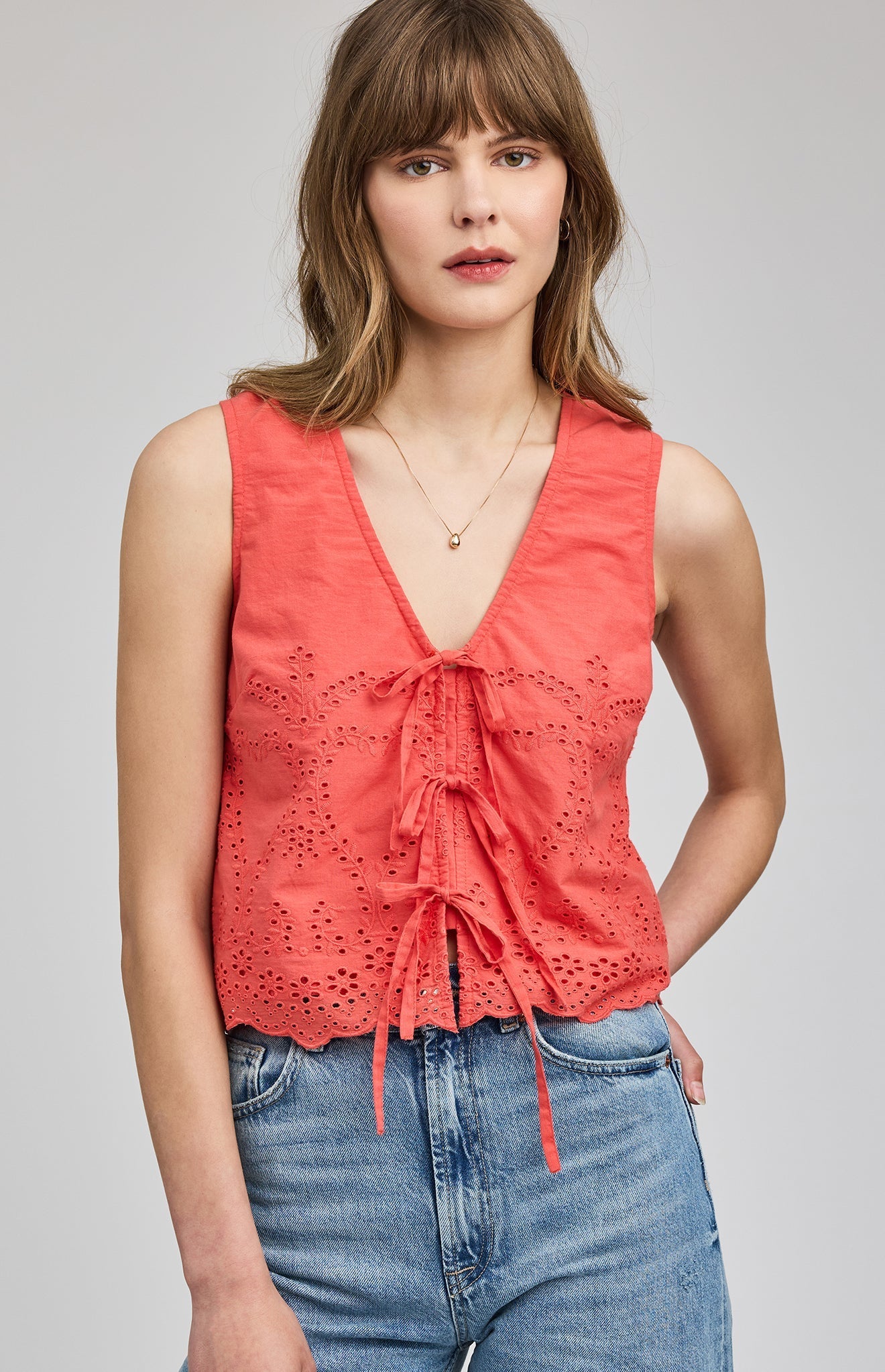 Rhea Eyelet Lace Top