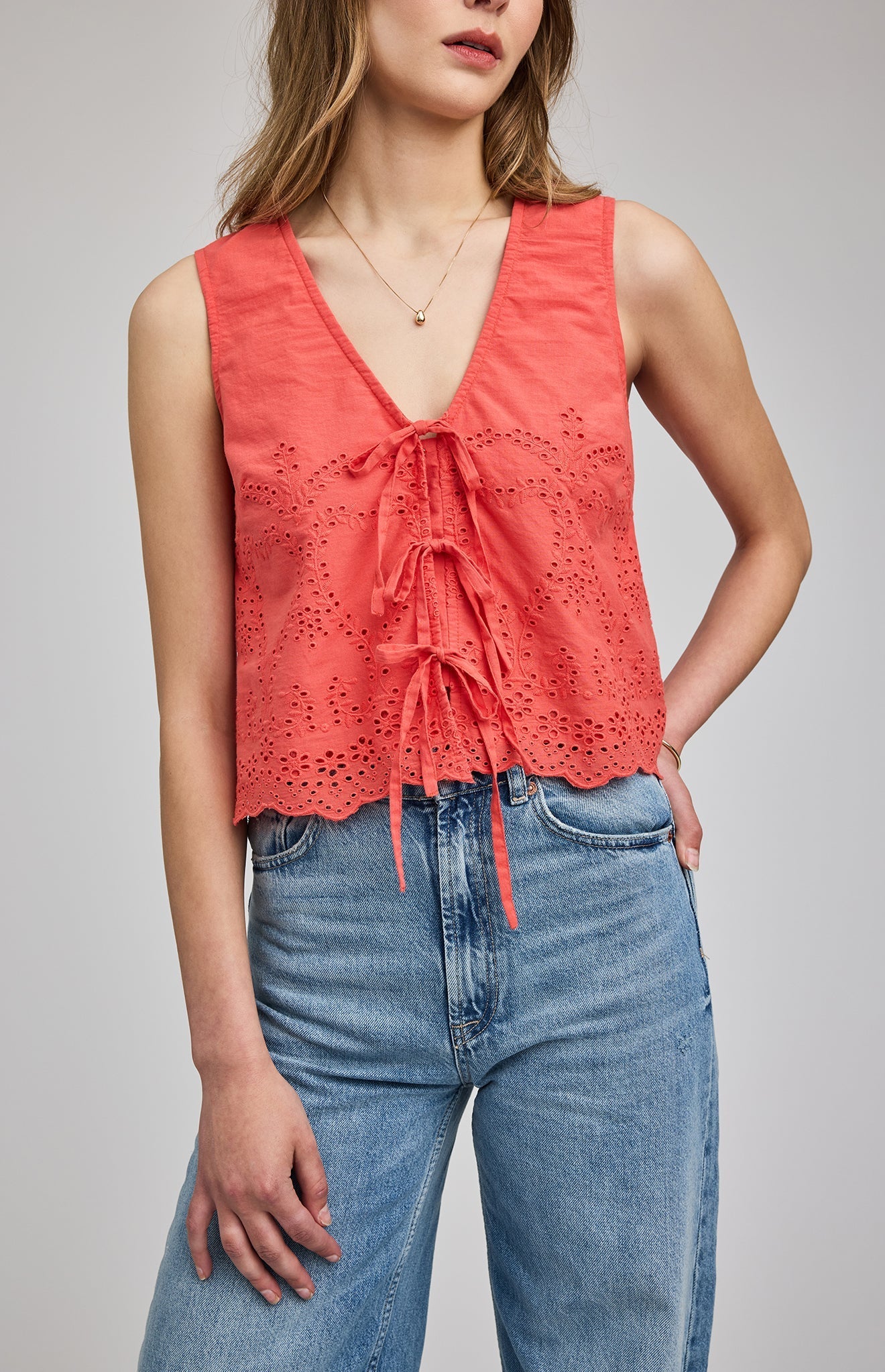 Rhea Eyelet Lace Top