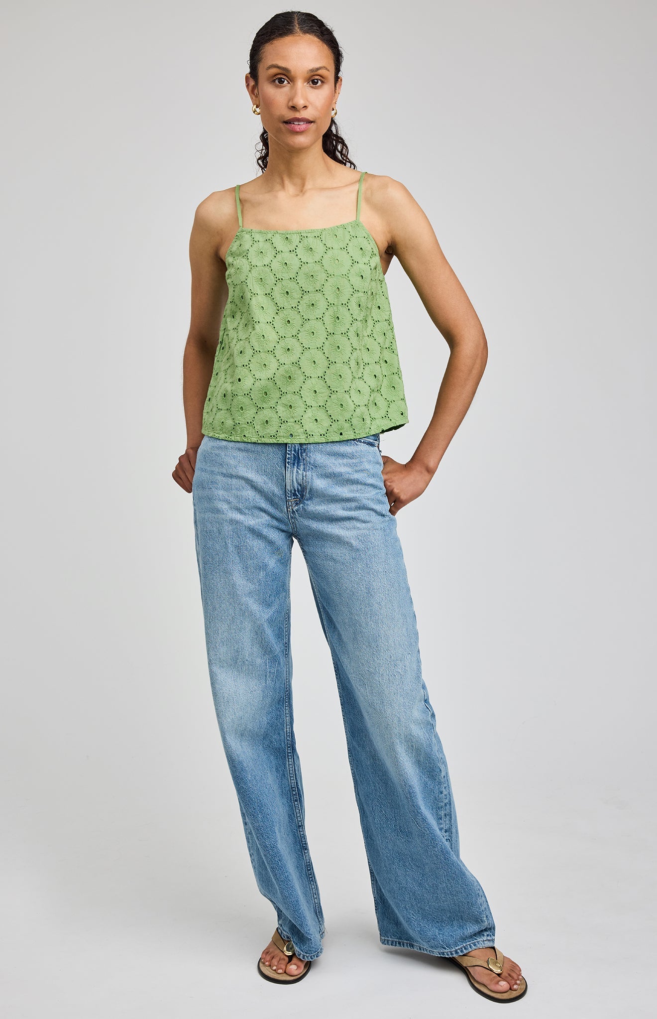 Elsie Eyelet Tank