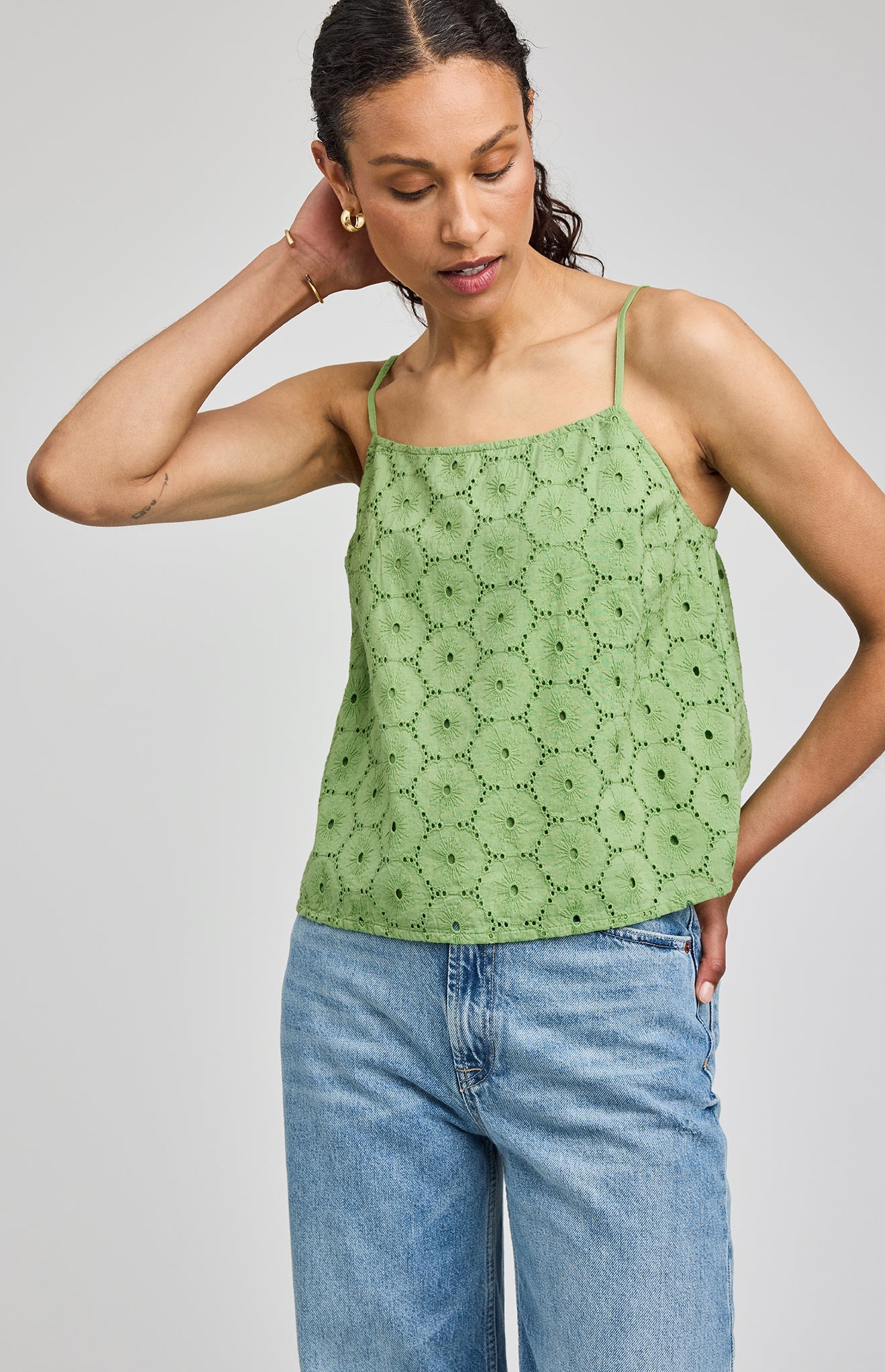 Elsie Eyelet Tank