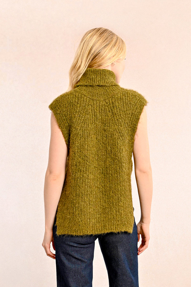 Harriet Turtleneck Slipover Vest