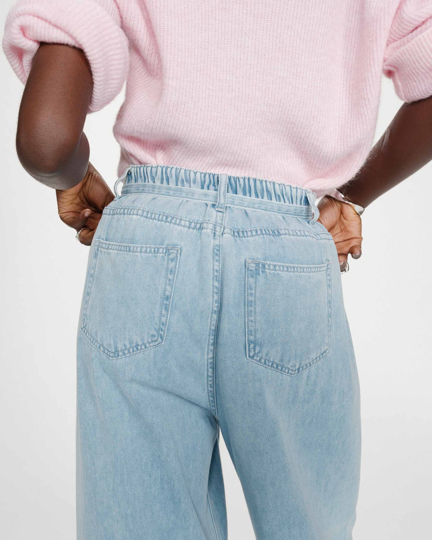 Pompon Oversized Jeans