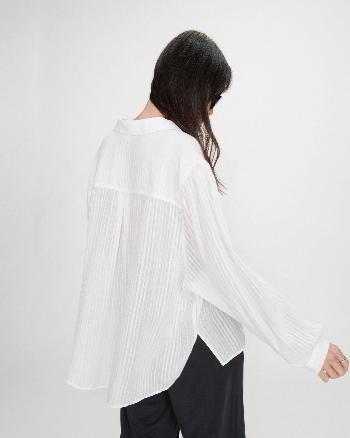 Vibes Oversized Striped Blouse