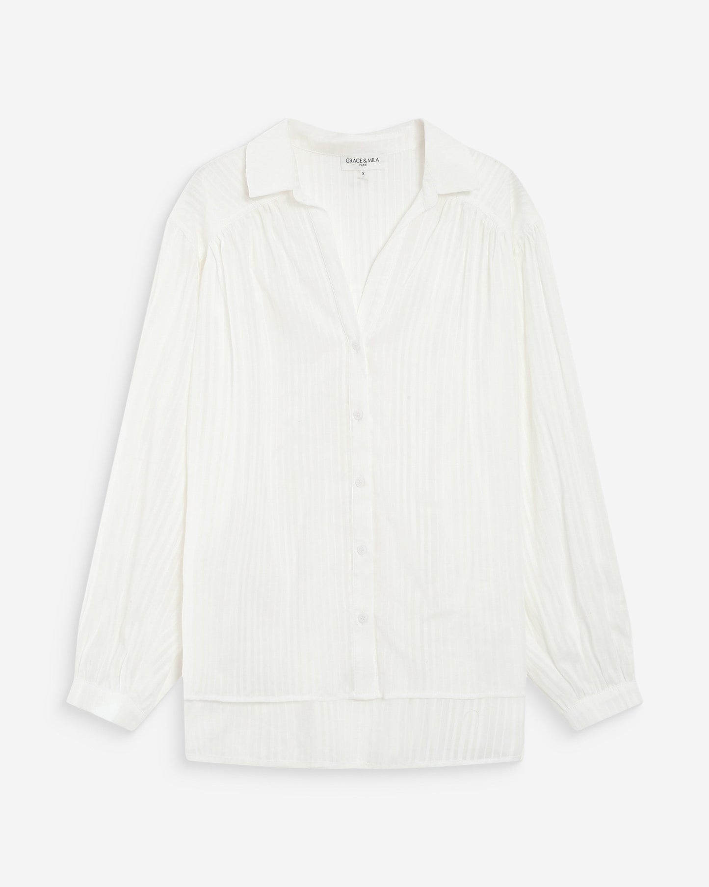 Vibes Oversized Striped Blouse