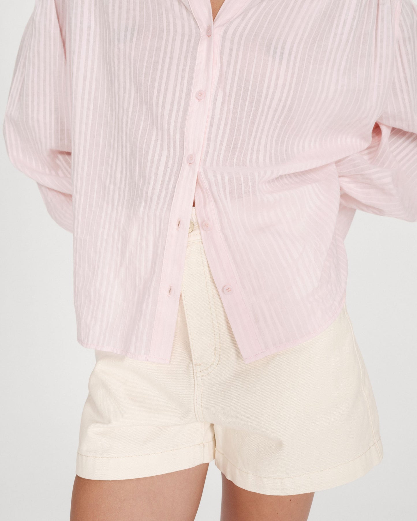Vibes Oversized Striped Blouse