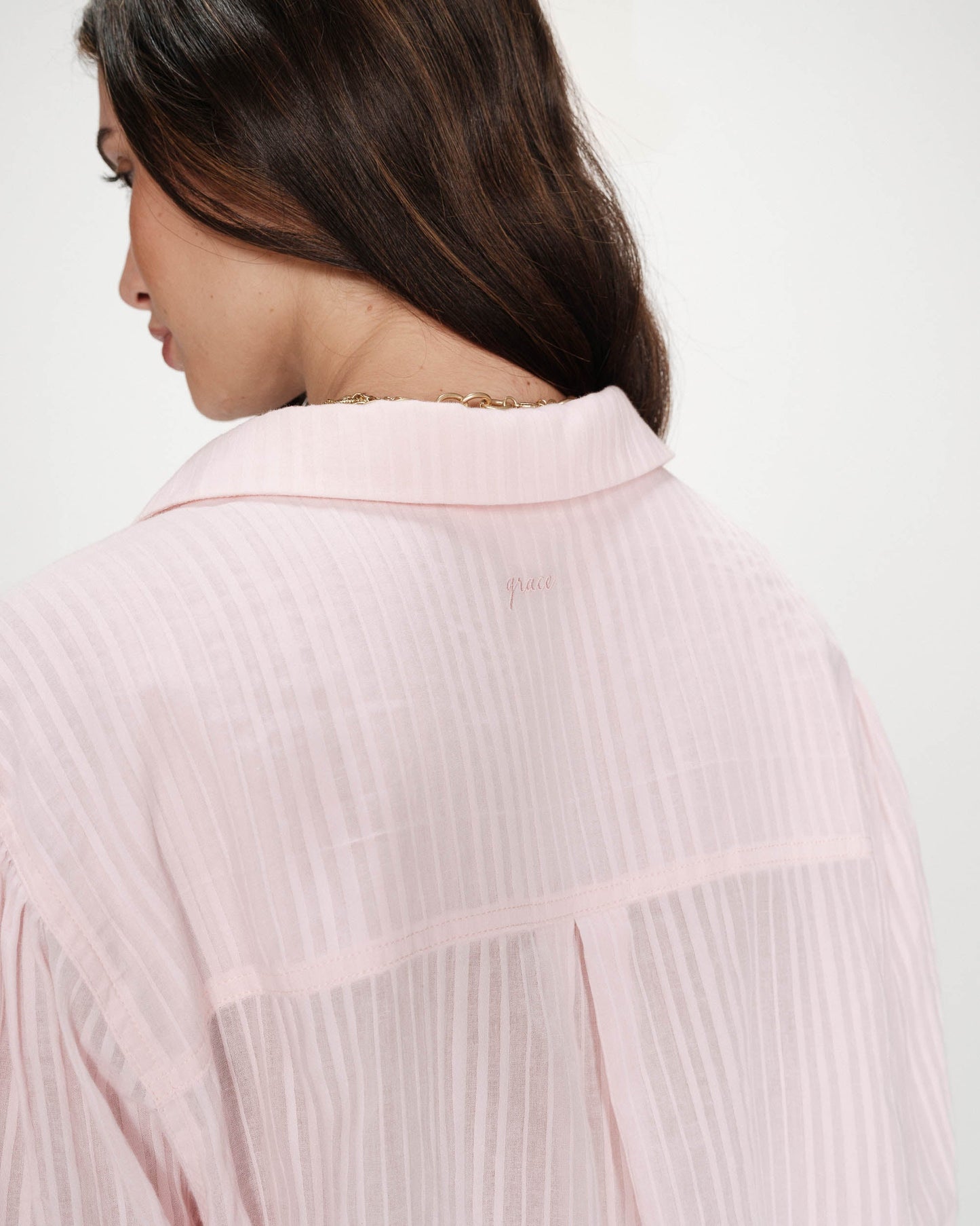 Vibes Oversized Striped Blouse
