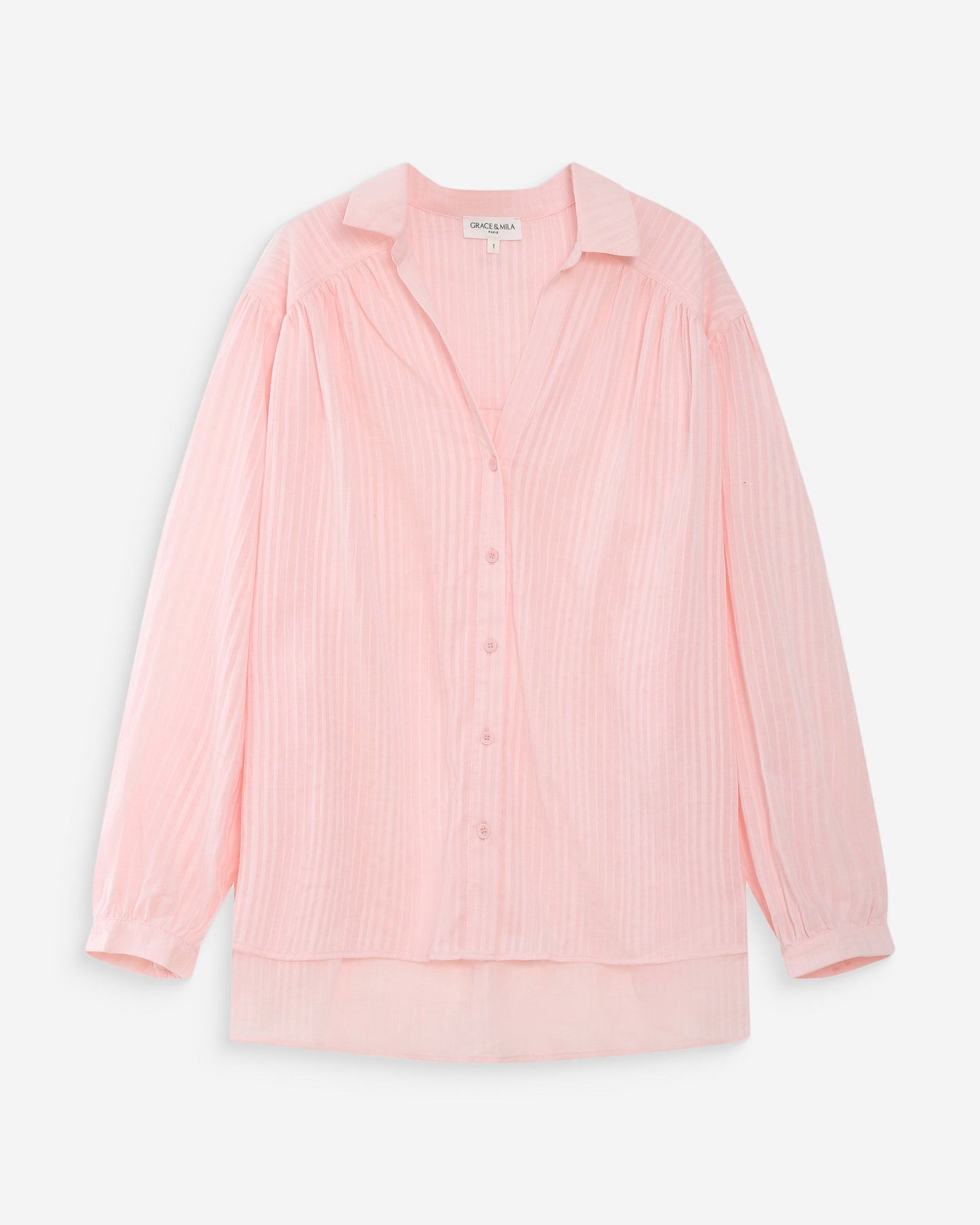 Vibes Oversized Striped Blouse