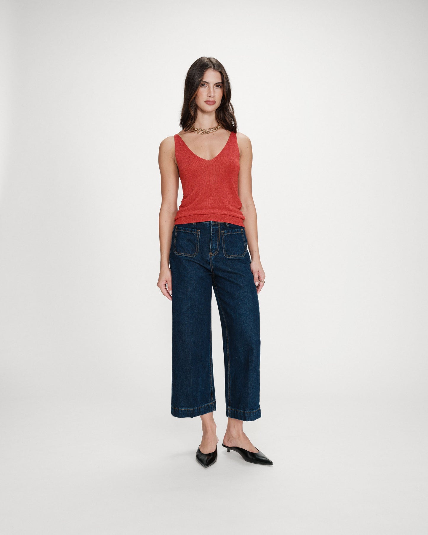 Paillette Sleeveless Top