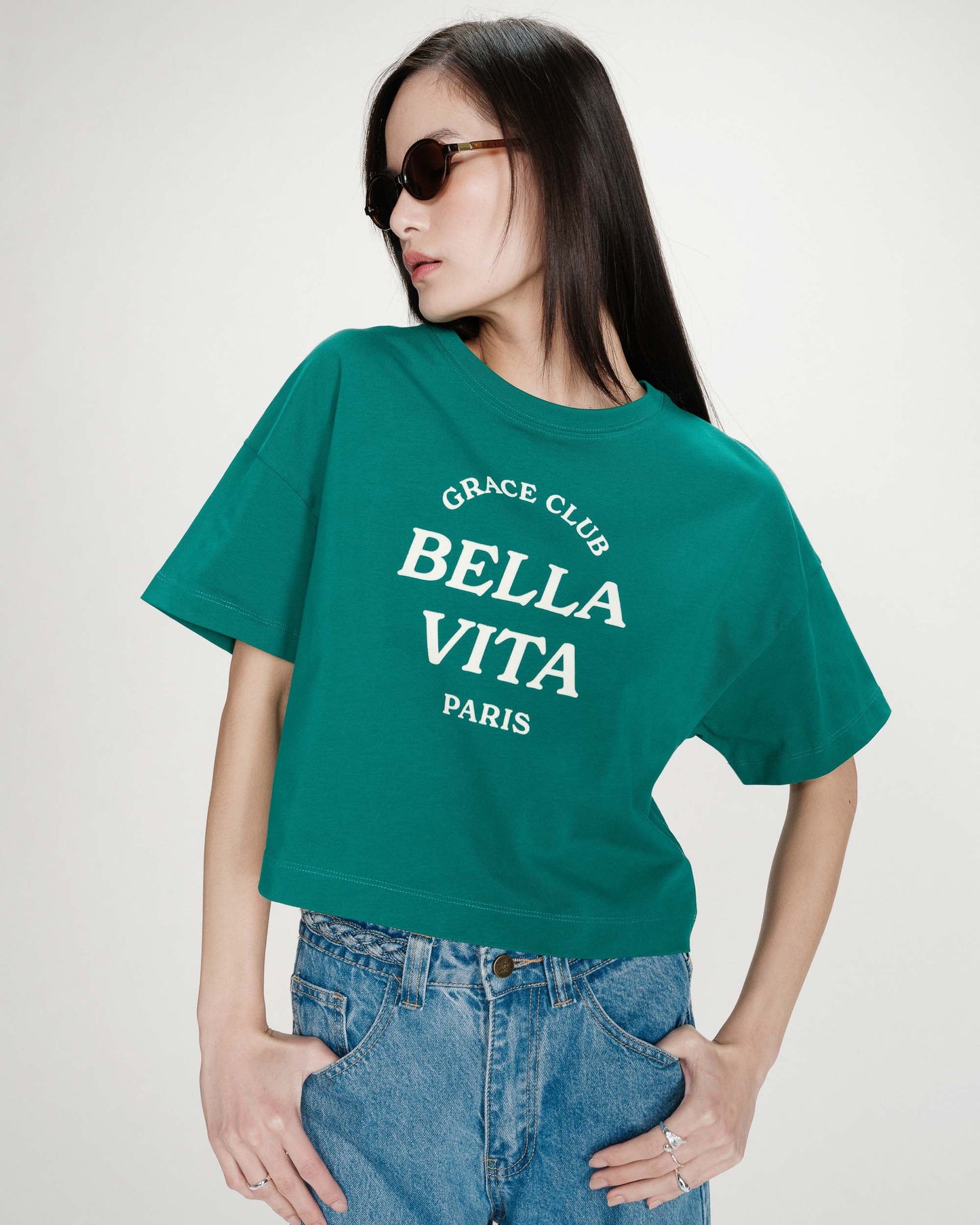 Voss Cropped Graphic Tee