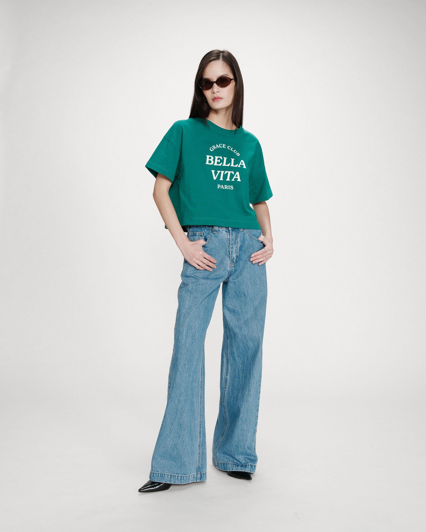 Voss Cropped Graphic Tee
