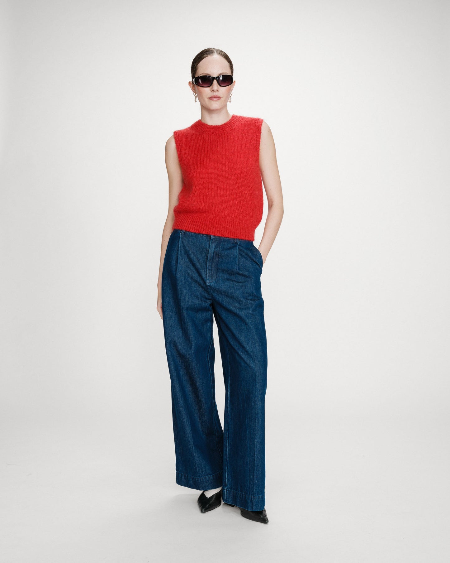 Vollo Sleeveless Mohair Vest