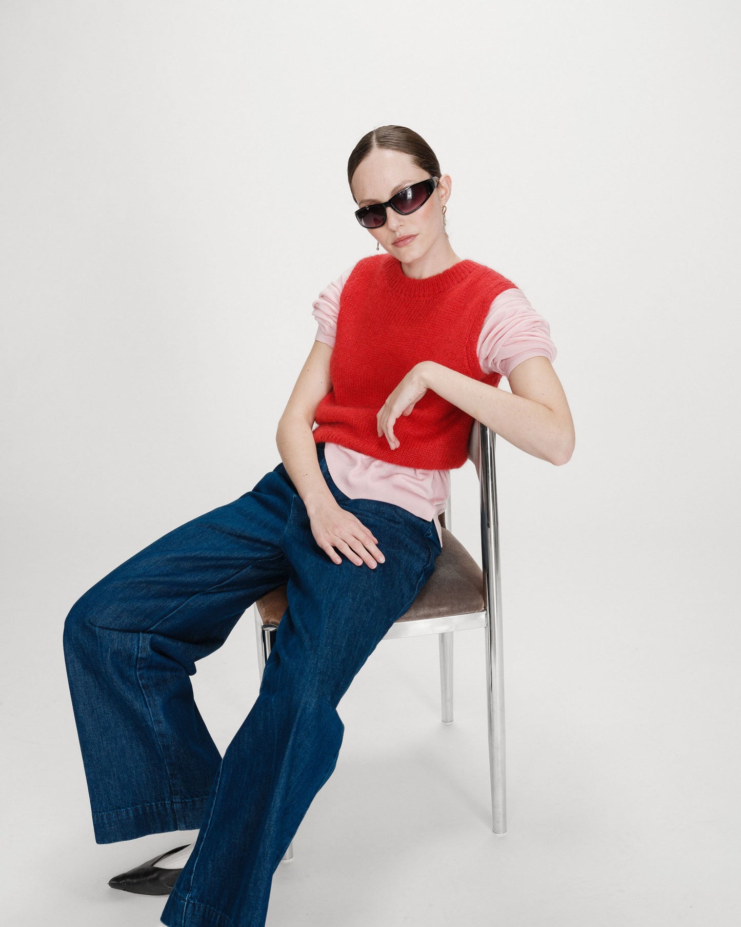 Vollo Sleeveless Mohair Vest