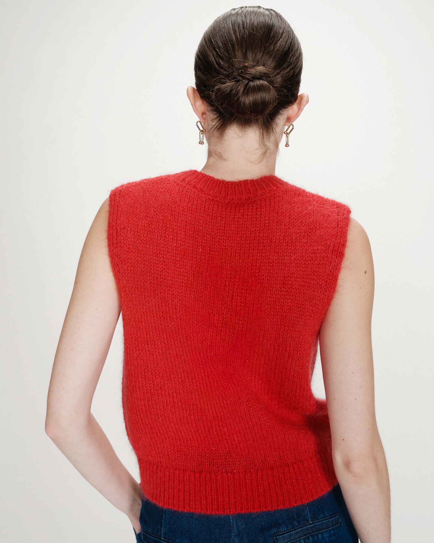 Vollo Sleeveless Mohair Vest