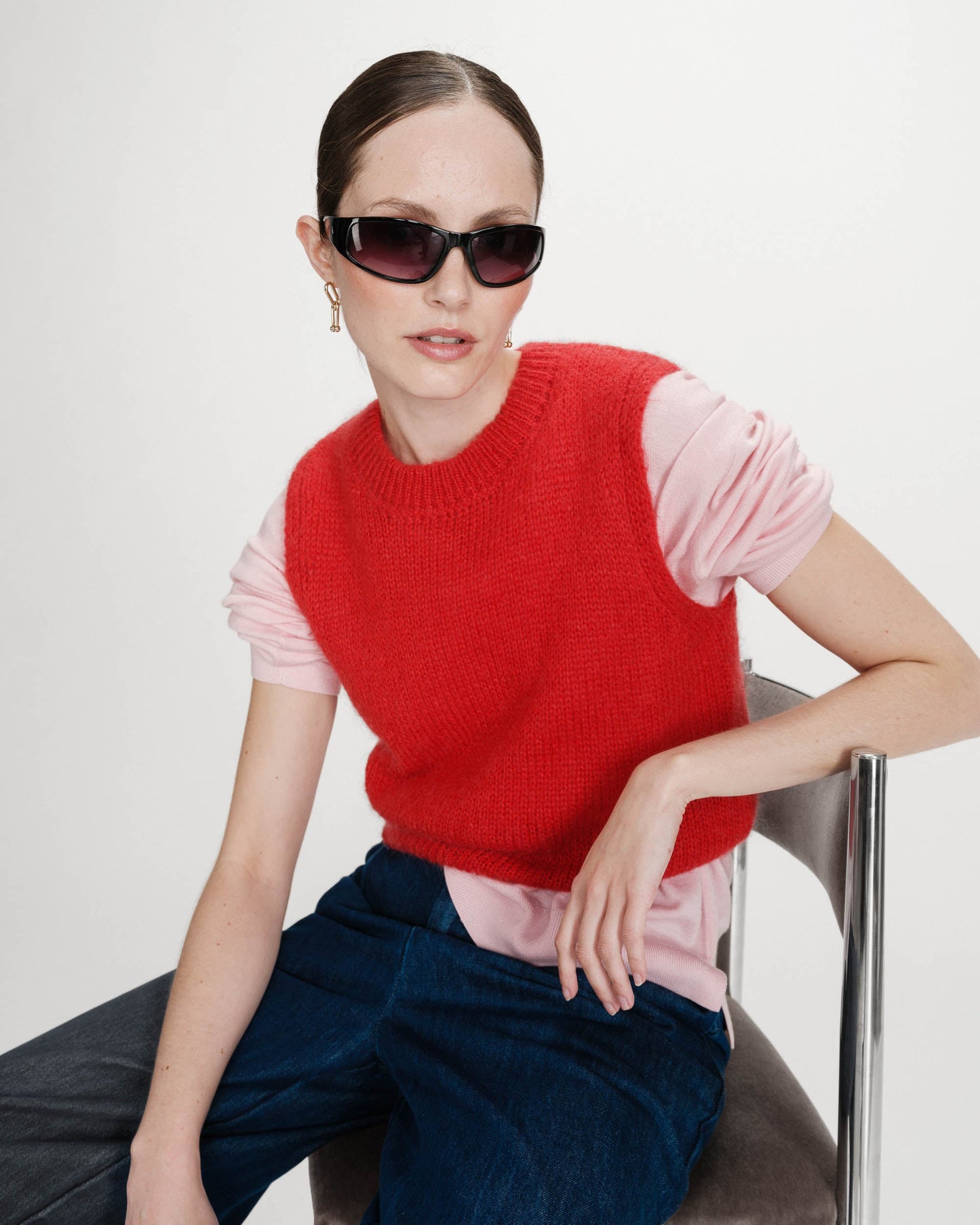 Vollo Sleeveless Mohair Vest