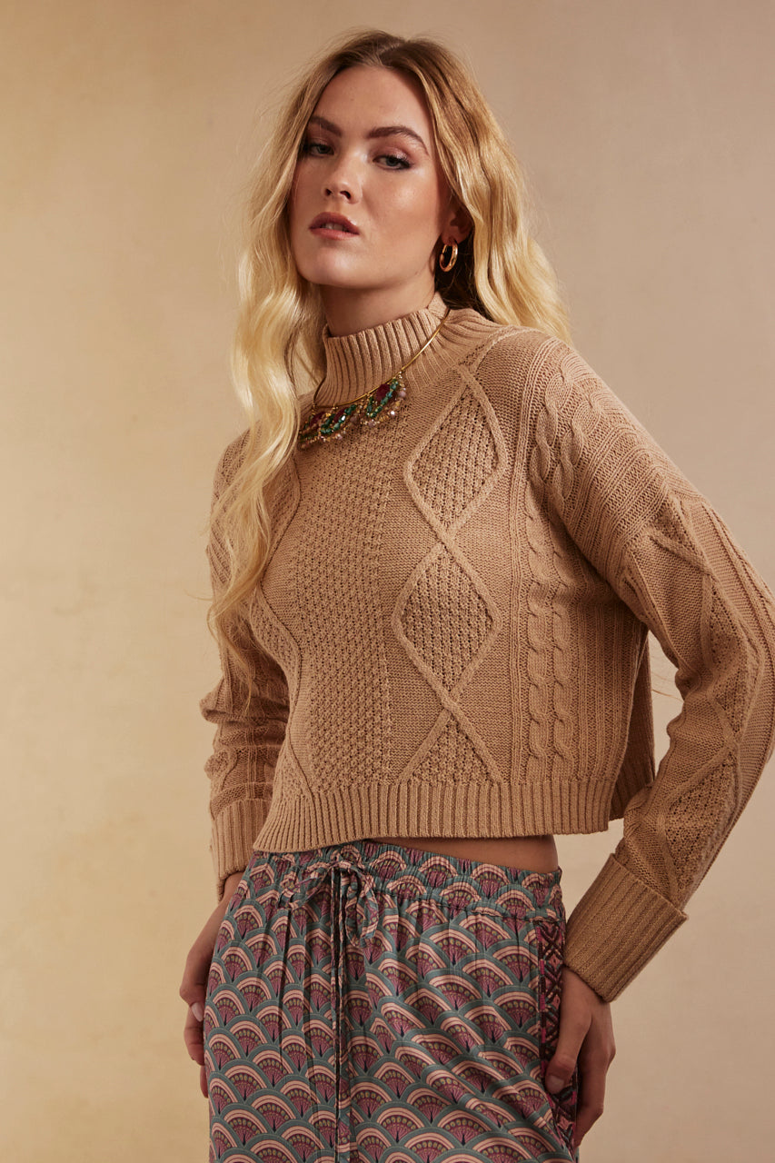 Kleia Cable Knit Sweater