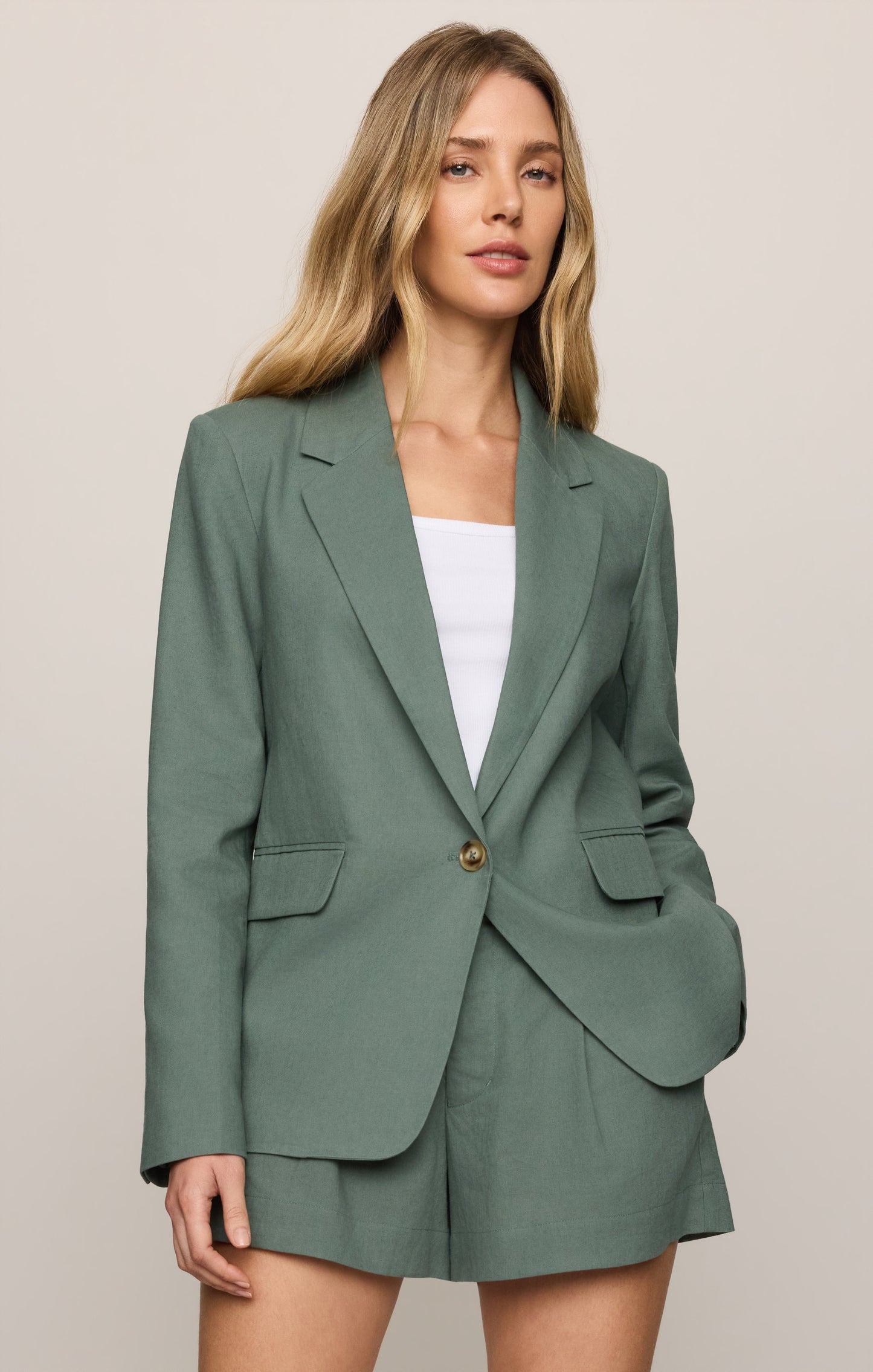 Evan Linen Blazer