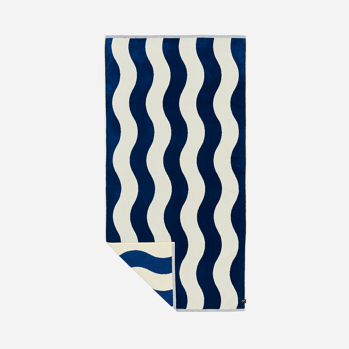 Slowtide Stripe Premium Woven Towel - Deep Pool
