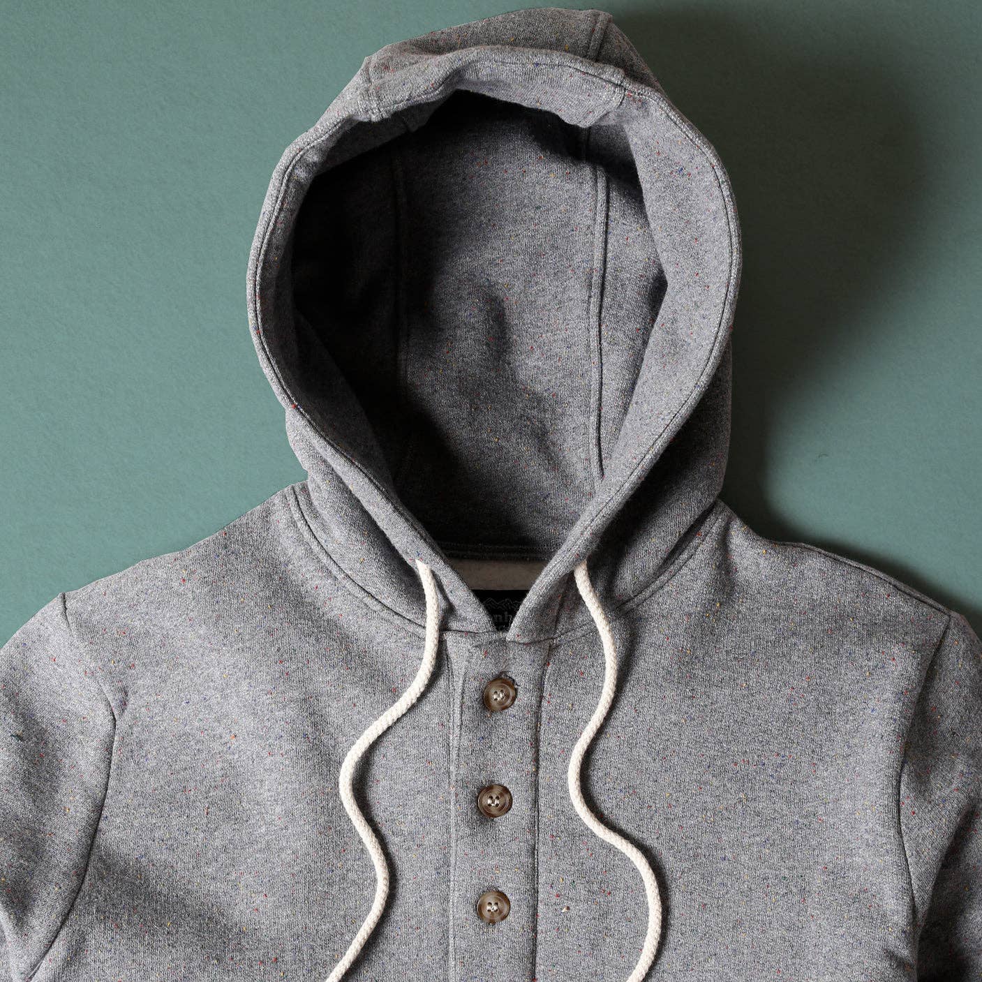 Camping Hoodie - Heather Grey Rainbow Speckle