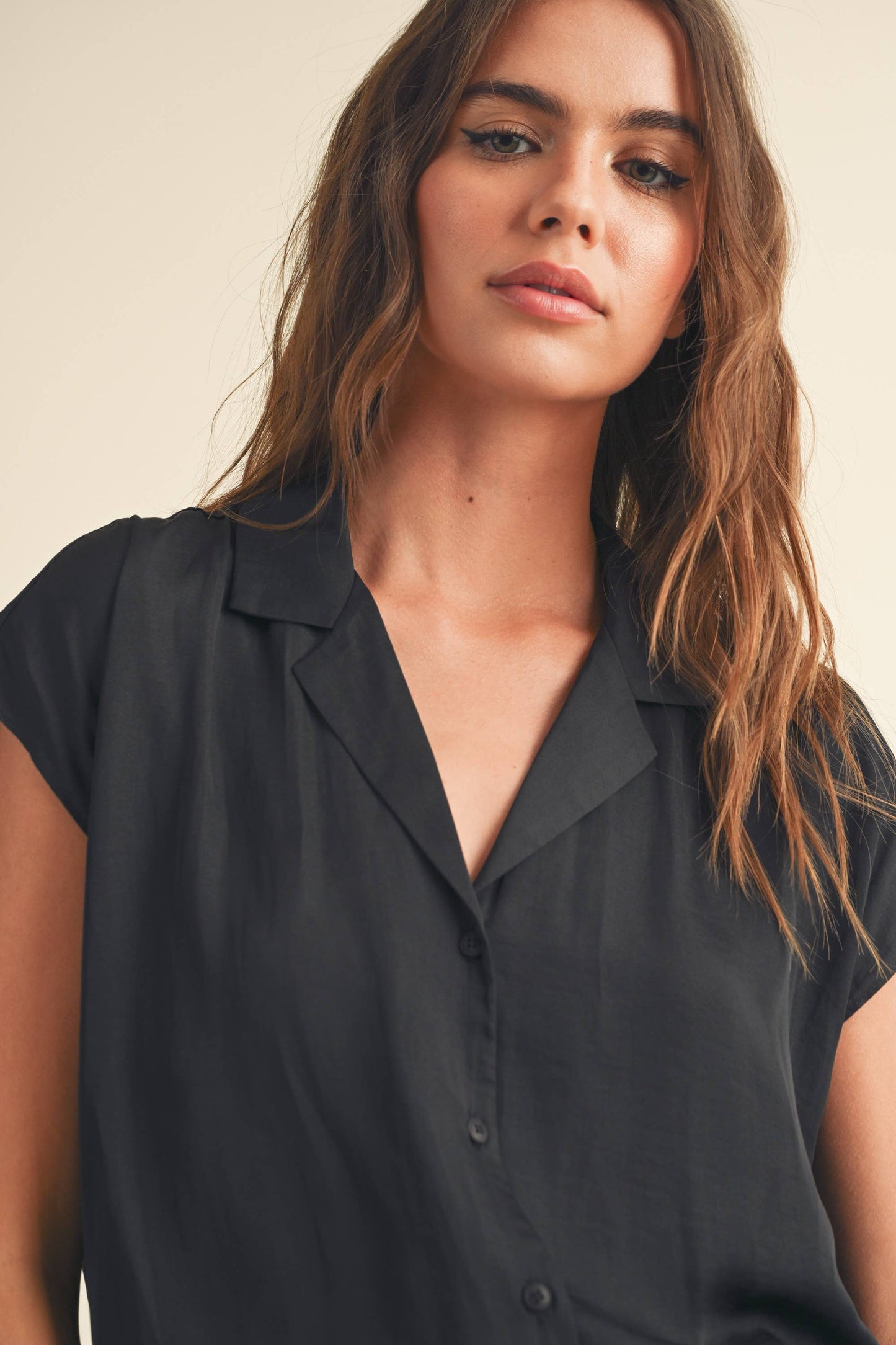 Mona Cap Sleeve Blouse