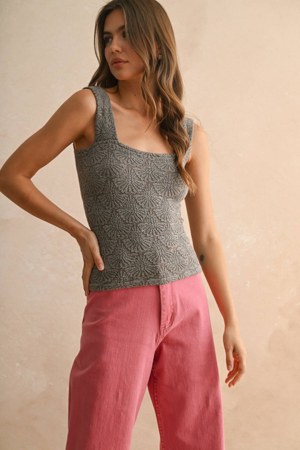 Jamie Pattern Knit Tank