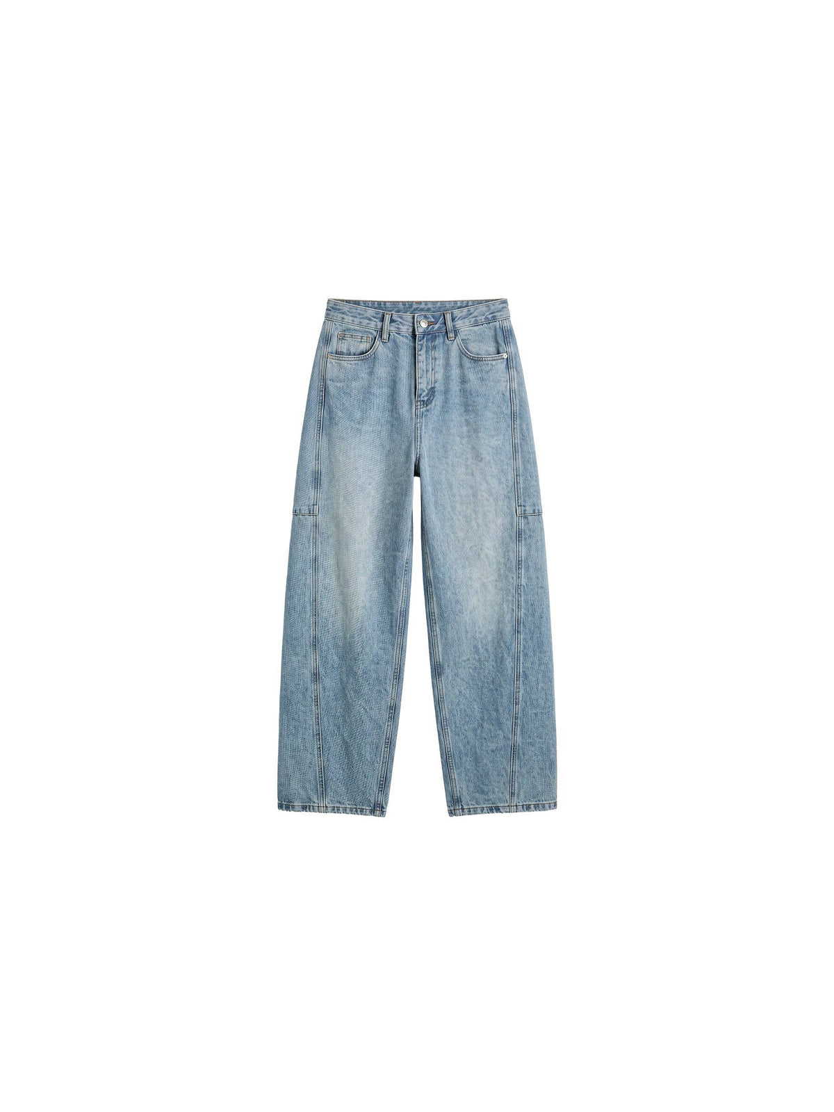 CUBIC Panelled Barrel-Leg Jeans