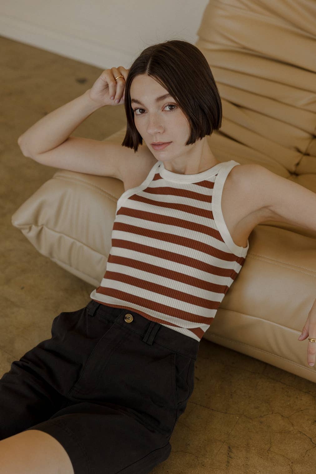 The Mitsch Top | Stripe Tank Top