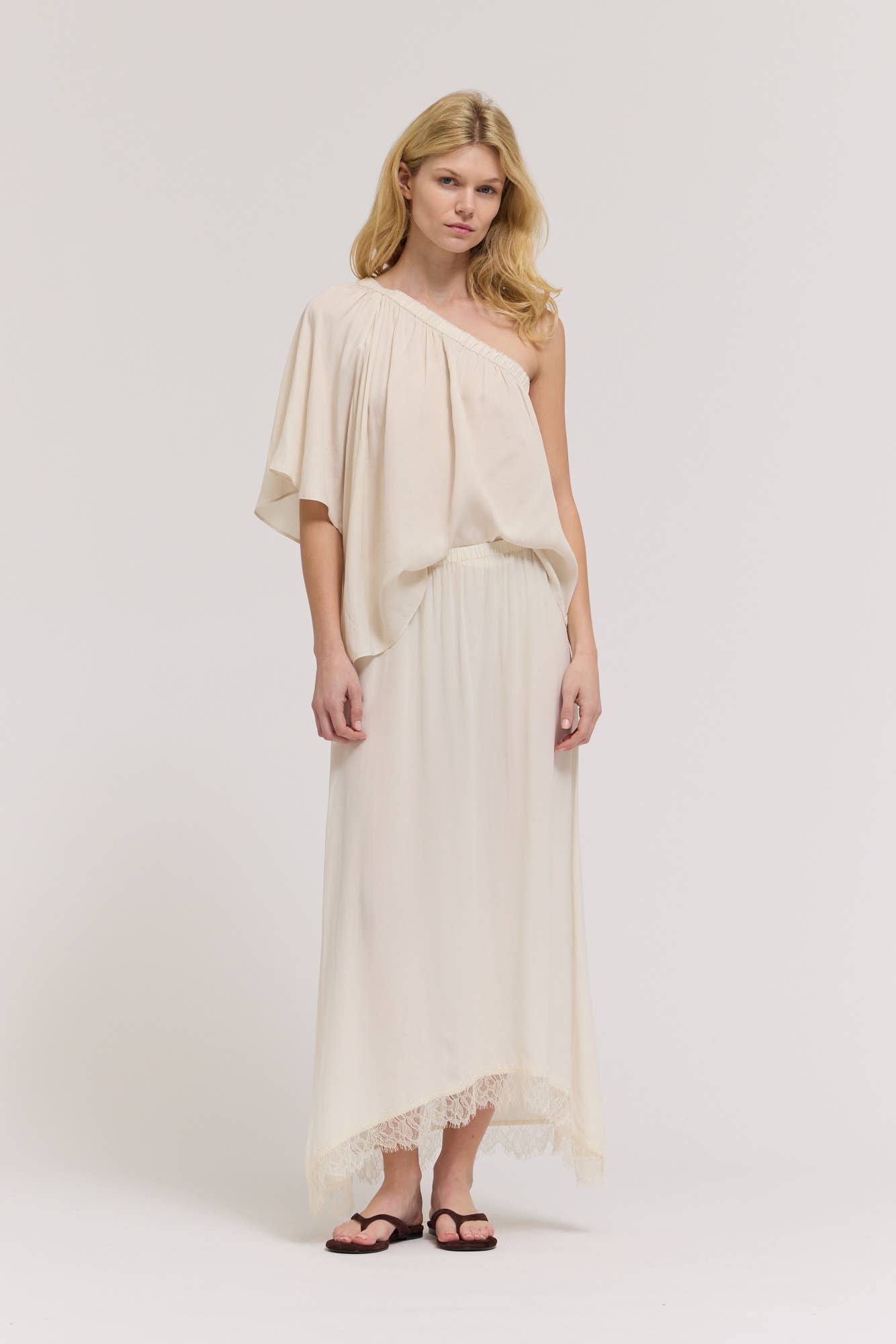 Senni Lace Satin Skirt