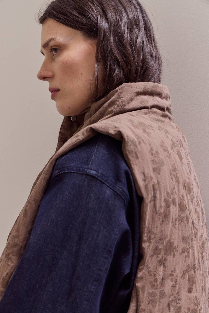 Sora Floral Padded Vest
