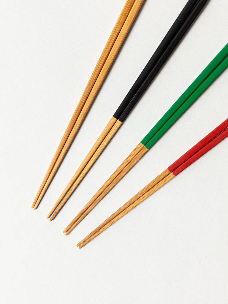 Slim Bamboo Chopsticks - Red